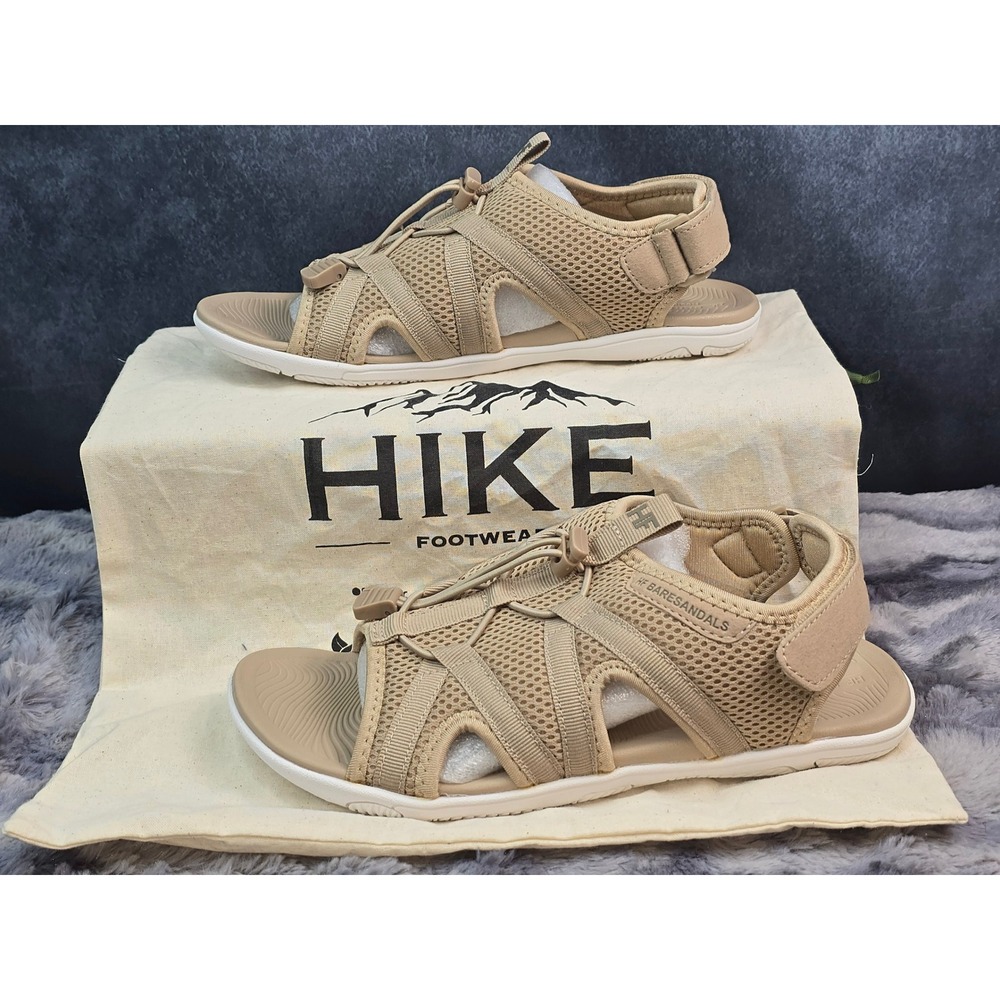 NWT Hike Footwear Baresandals II Tan Mesh Barefoot Hiking Sandals EU 39 Womens 8